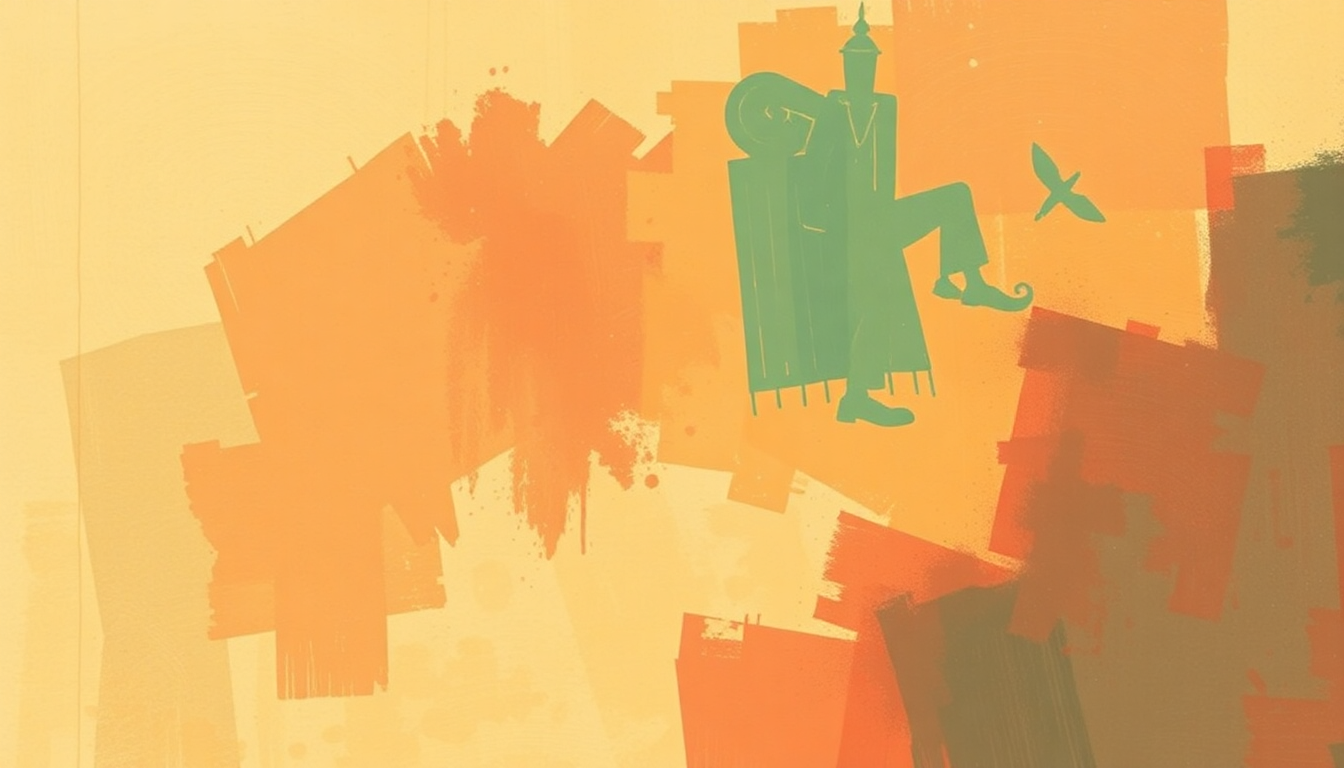 Fan-driven abstract illustration evoking the emotional arc of Higher and Higher by Jackie Wilson