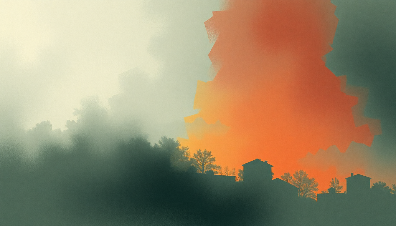 Fan-driven abstract illustration evoking the emotional arc of Hold Me Back by AC/DC