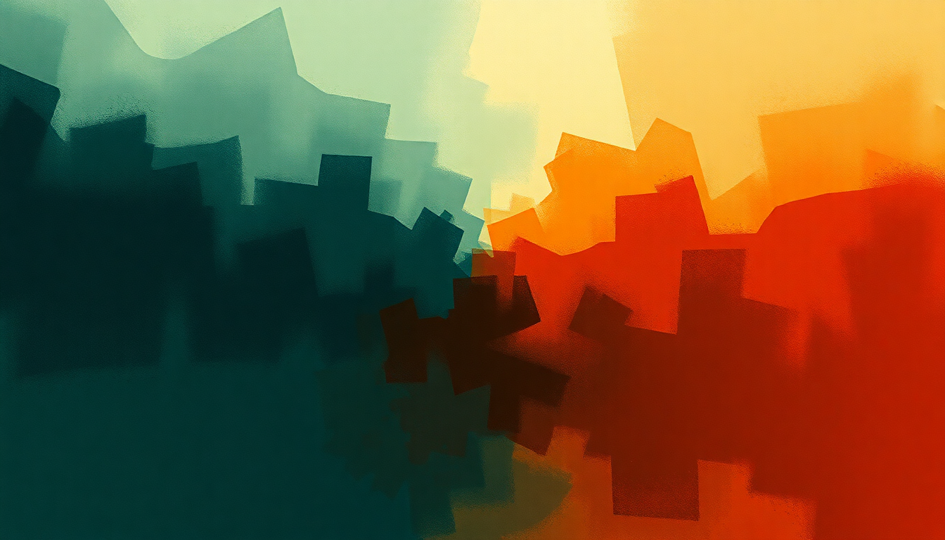 Fan-driven abstract illustration evoking the emotional arc of Holding on to You by Twenty One Pilots