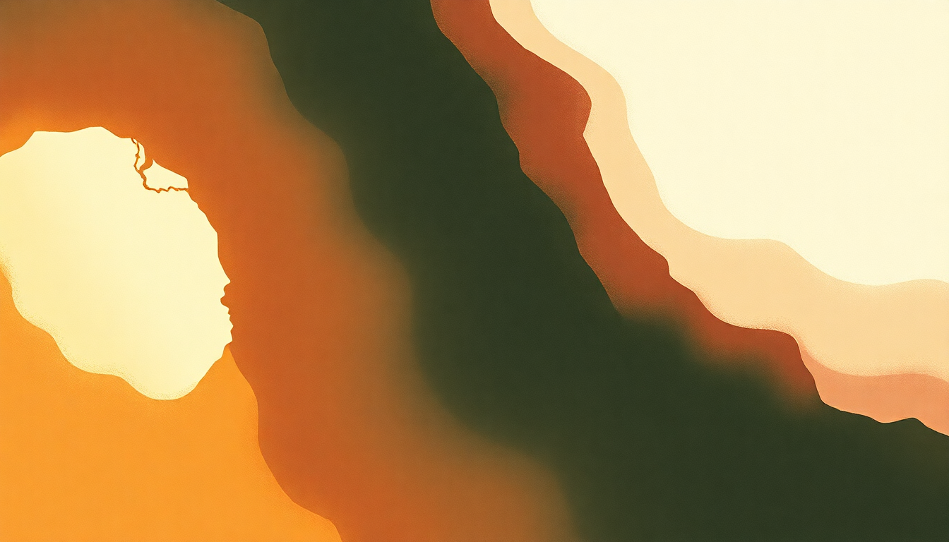 Fan-driven abstract illustration evoking the emotional arc of Hole in My Life by The Police