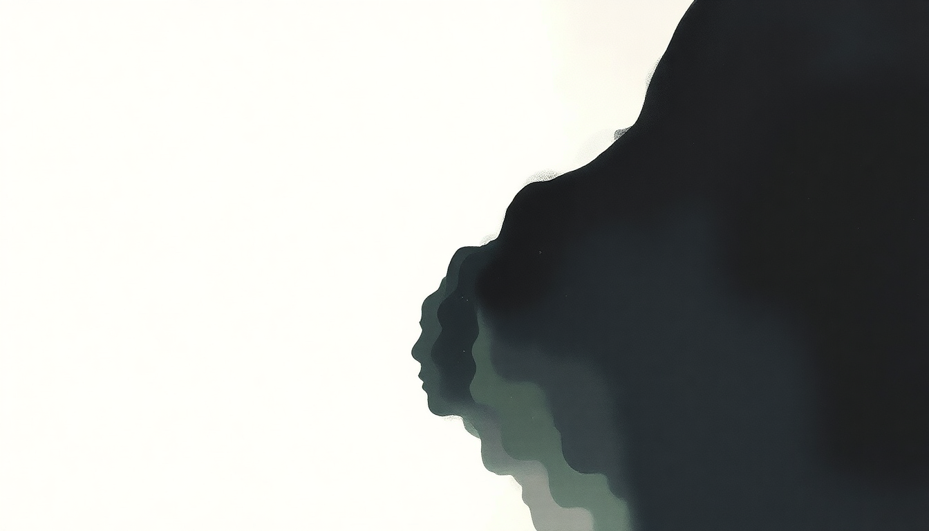 Fan-driven abstract illustration evoking the emotional arc of Hollow by Björk
