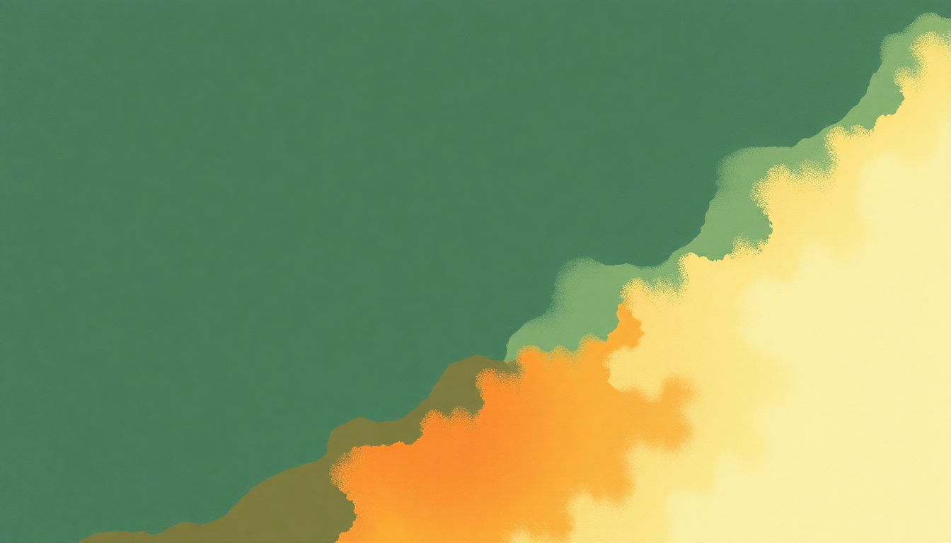 Fan-driven abstract illustration evoking the emotional arc of Honey Water by Japanese Breakfast