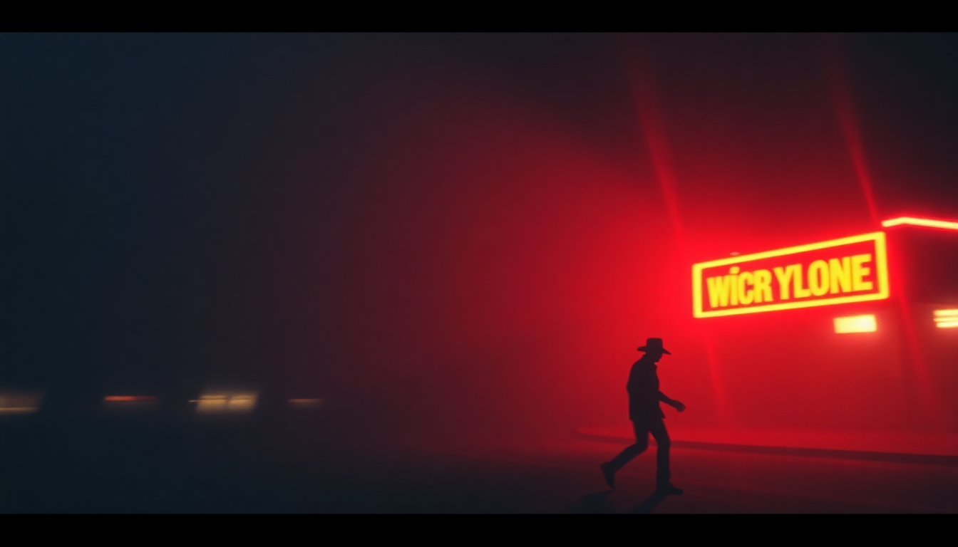 Fan-driven abstract illustration evoking the emotional arc of Honky Tonk Man by Dwight Yoakam