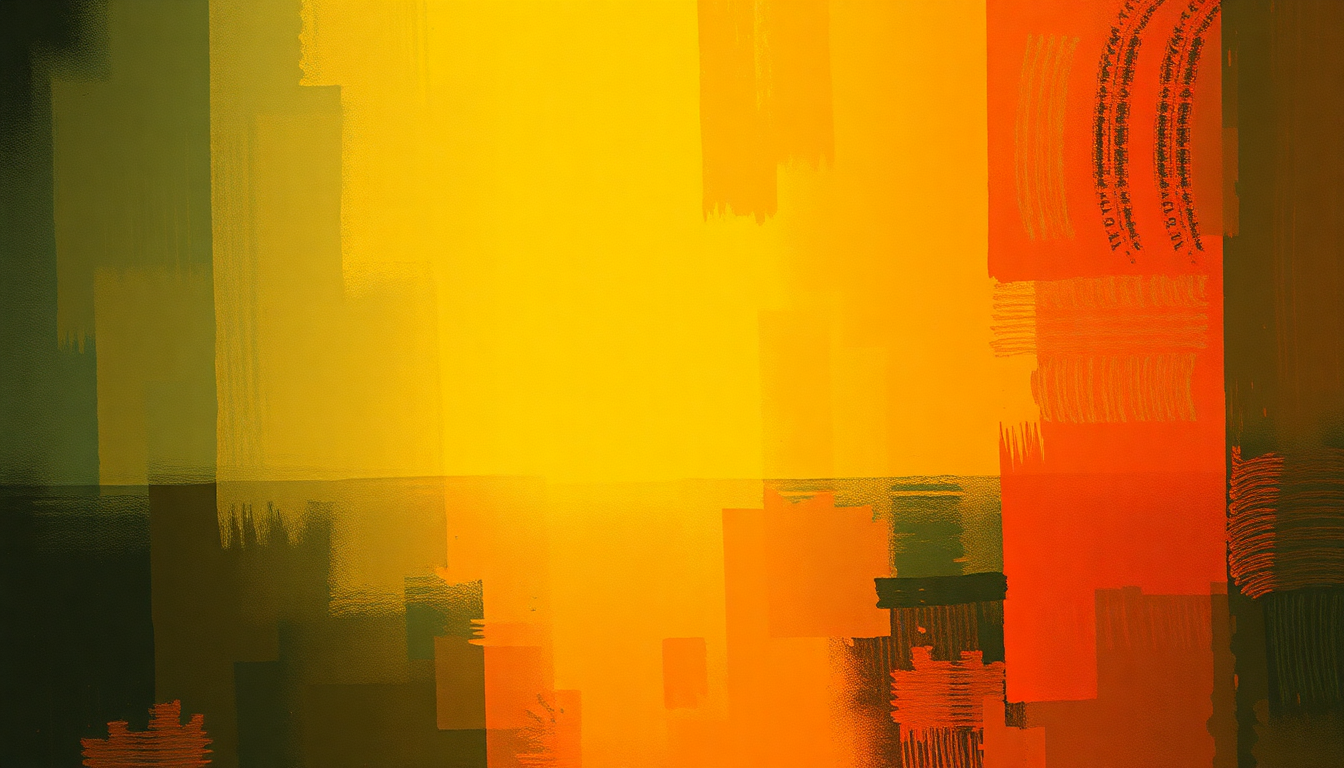 Fan-driven abstract illustration evoking the emotional arc of Hot Buttered Soul by Isaac Hayes