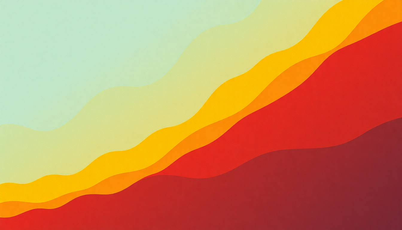 Fan-driven abstract illustration evoking the emotional arc of Hot Thoughts by Spoon