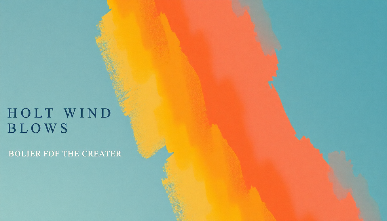 Fan-driven abstract illustration evoking the emotional arc of HOT WIND BLOWS by Tyler, the Creator