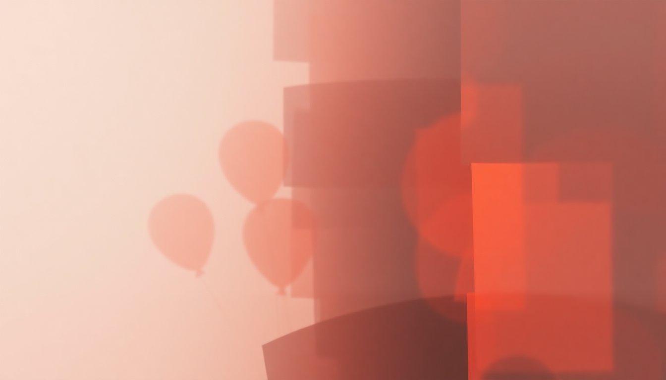 Fan-driven abstract illustration evoking the emotional arc of House of Balloons by The Weeknd