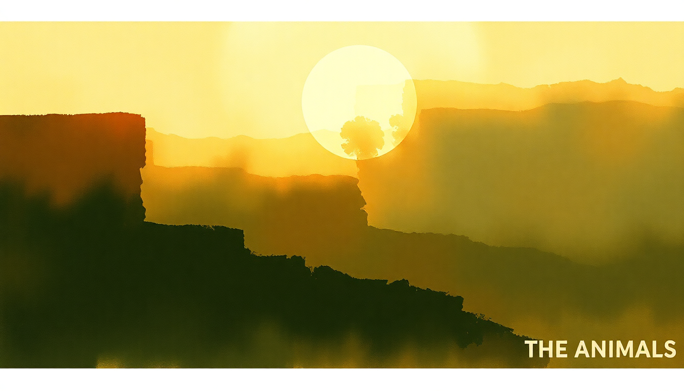 Fan-driven abstract illustration evoking the emotional arc of House of the Rising Sun by The Animals