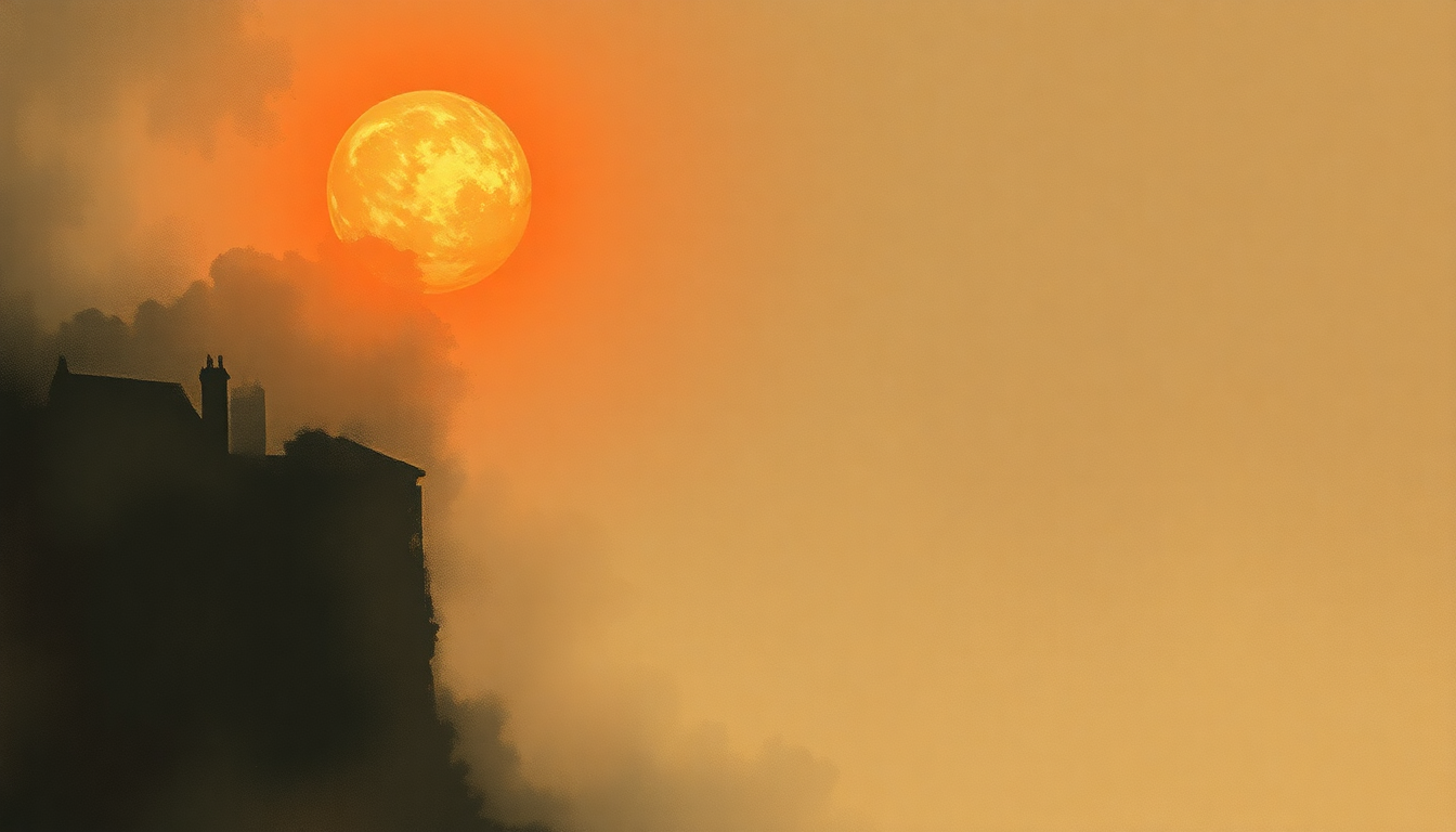 Fan-driven abstract illustration evoking the emotional arc of House of the Rising Sun by Nina Simone
