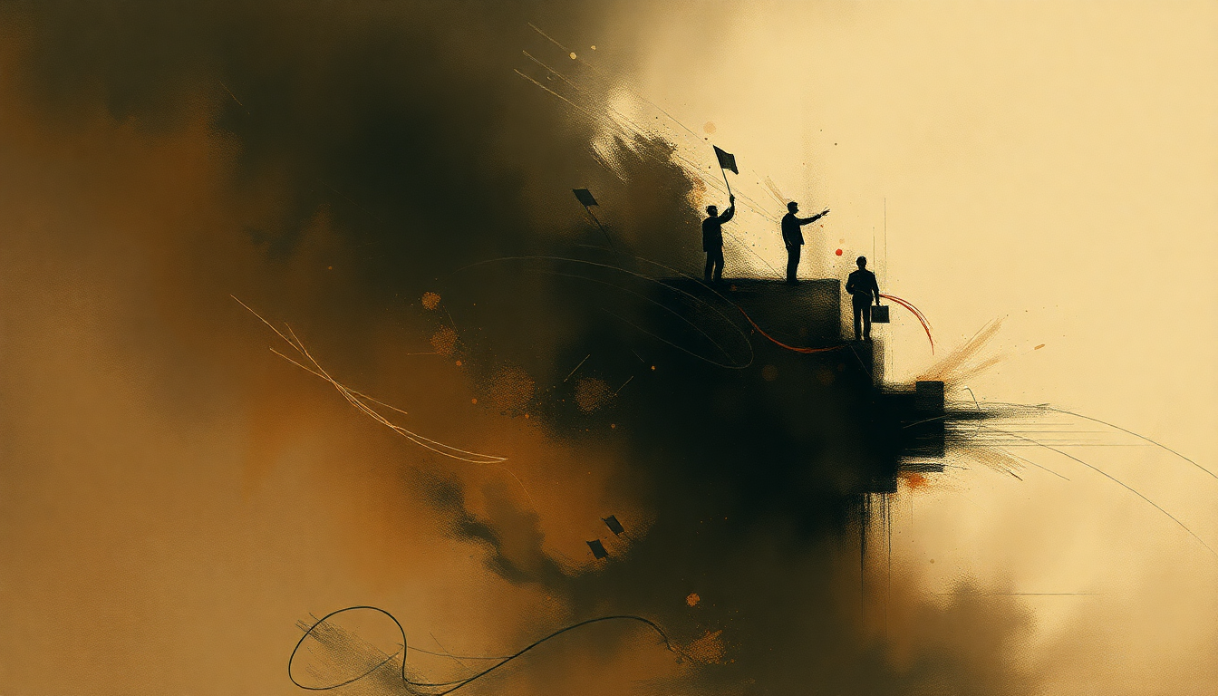 Fan-driven abstract illustration evoking the emotional arc of How Many More Years by Howlin' Wolf