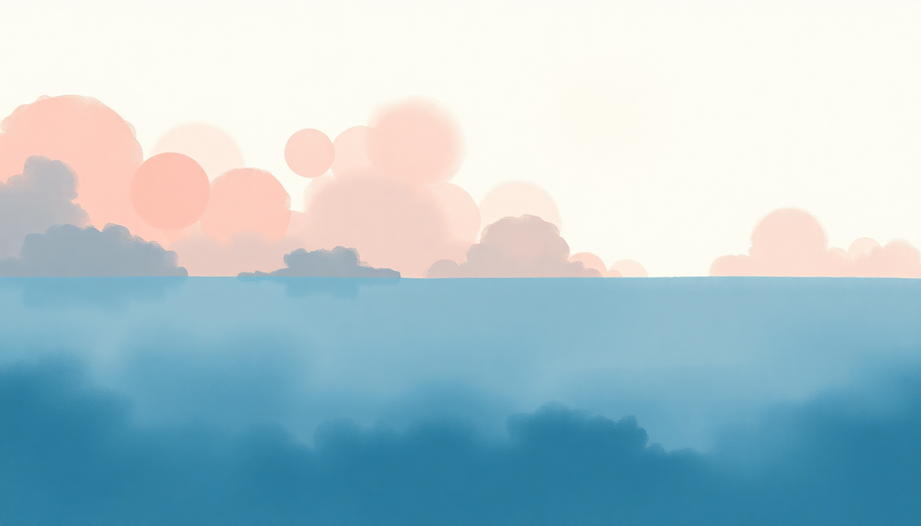 Fan-driven abstract illustration evoking the emotional arc of How's The Weather? by Super Simple Songs