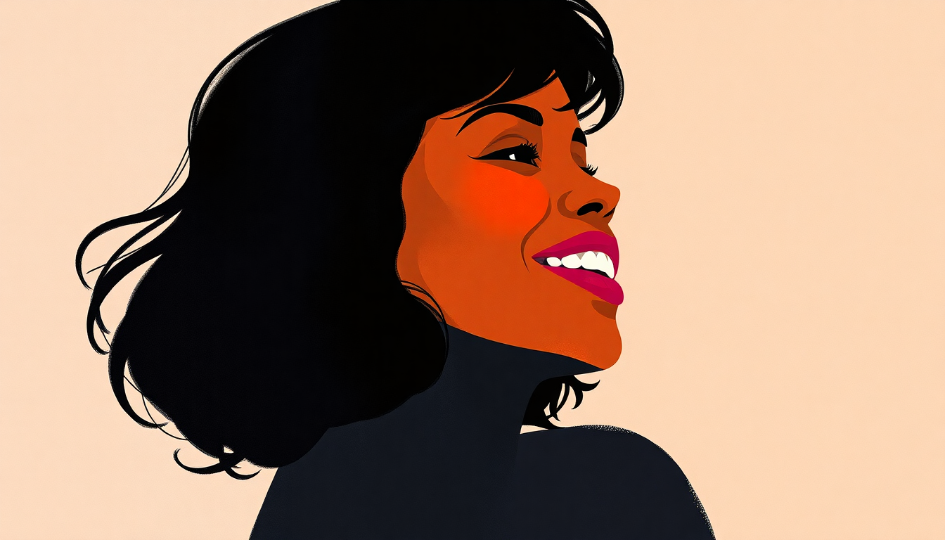 Fan-driven abstract illustration evoking the emotional arc of How Will I Know by Whitney Houston