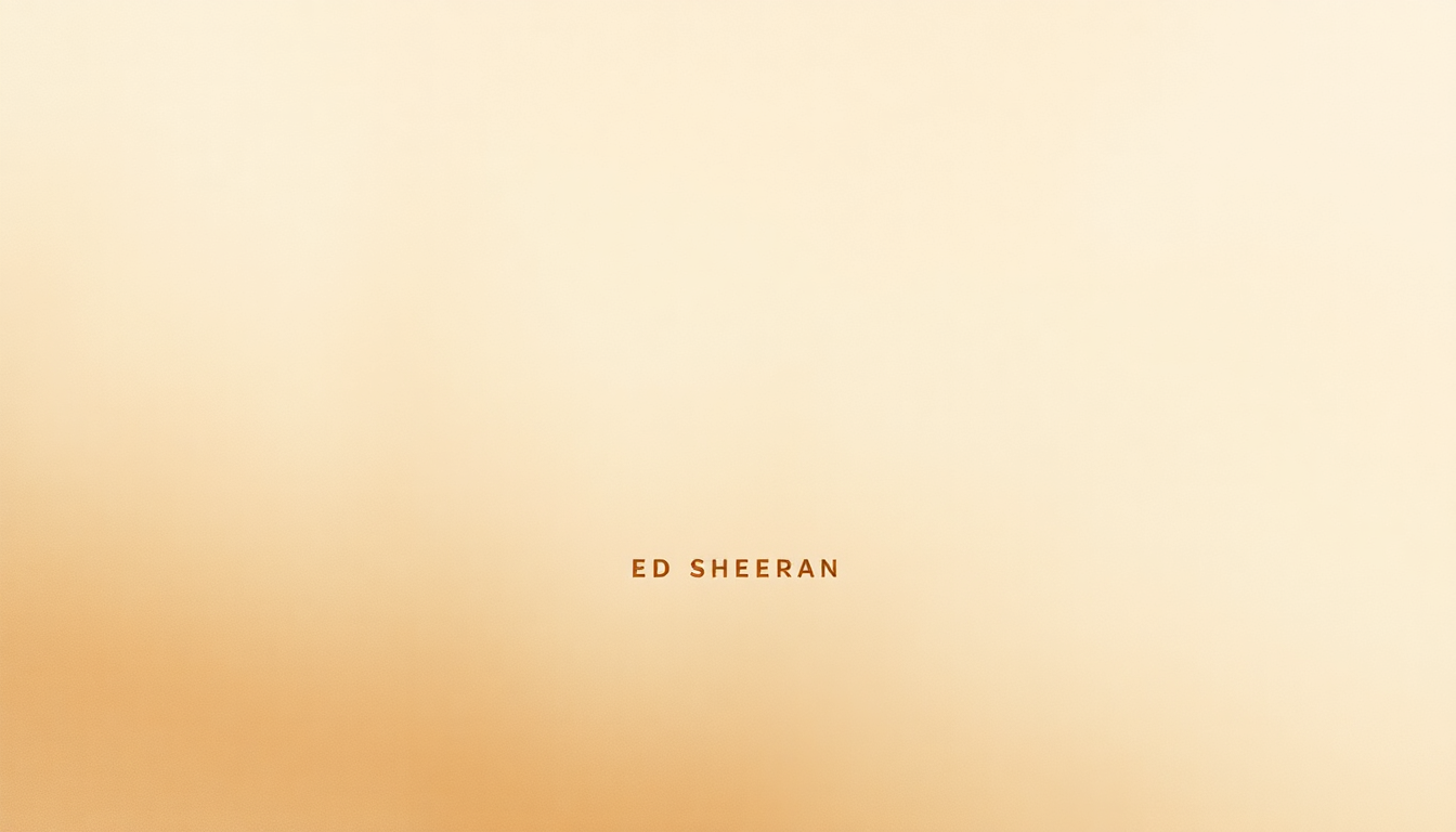 Fan-driven abstract illustration evoking the emotional arc of How Would You Feel (Paean) by Ed Sheeran