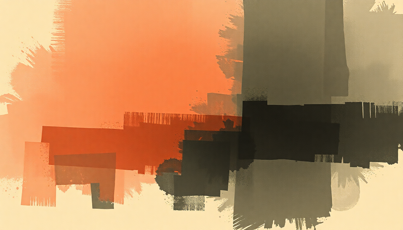 Fan-driven abstract illustration evoking the emotional arc of Howlin' for You by The Black Keys