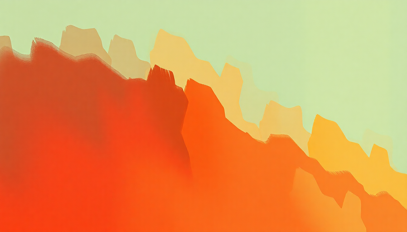 Fan-driven abstract illustration evoking the emotional arc of Human by The Killers
