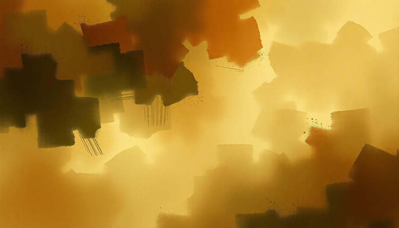 Fan-driven abstract illustration evoking the emotional arc of Hungarian Dance No. 5 by Johannes Brahms