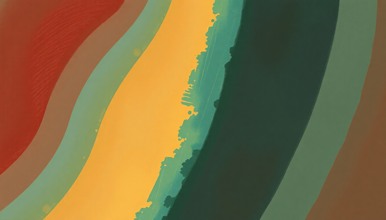Fan-driven abstract illustration evoking the emotional arc of Hunger by Eric Benet