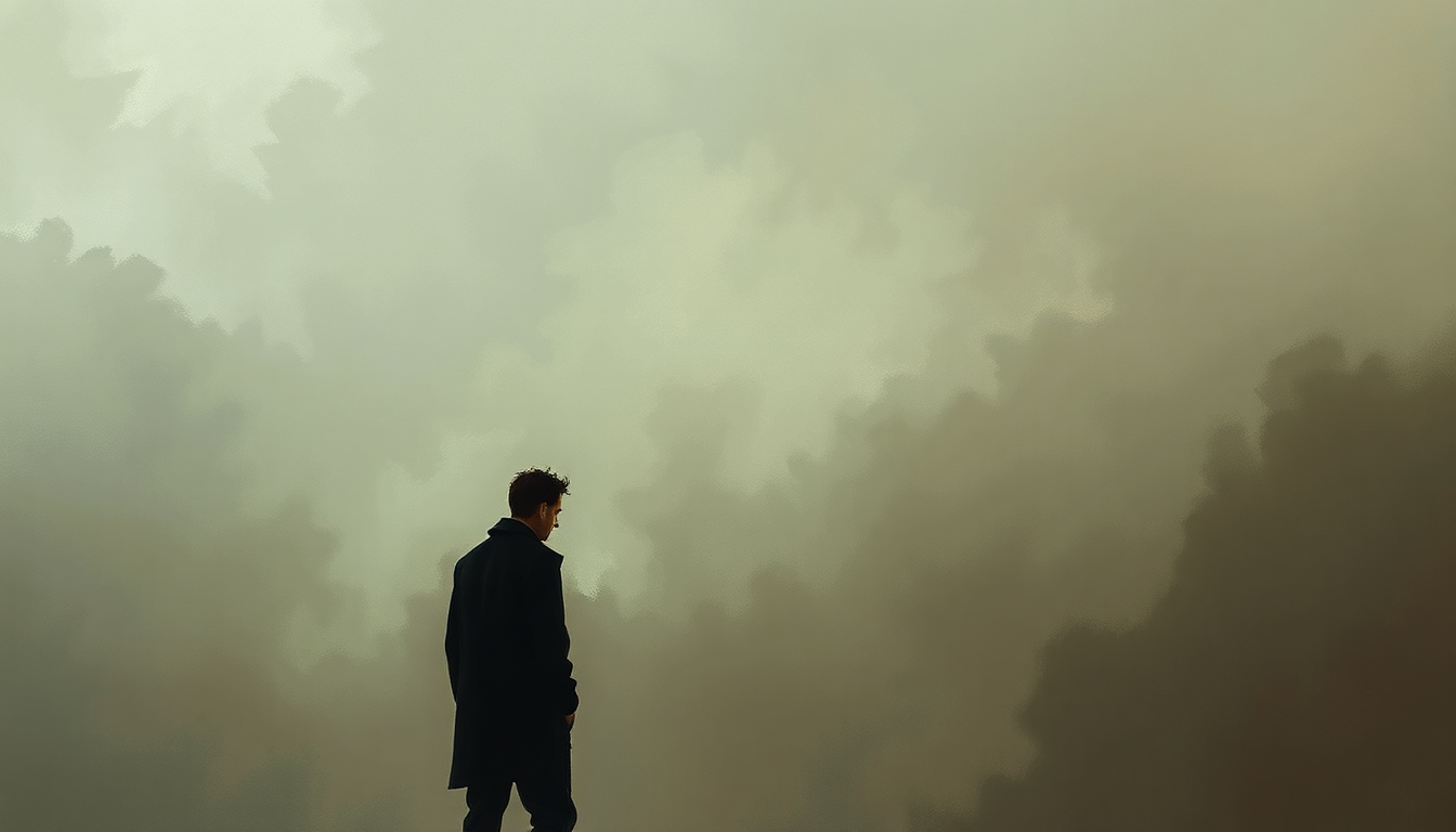 Fan-driven abstract illustration evoking the emotional arc of Hurt by Johnny Cash