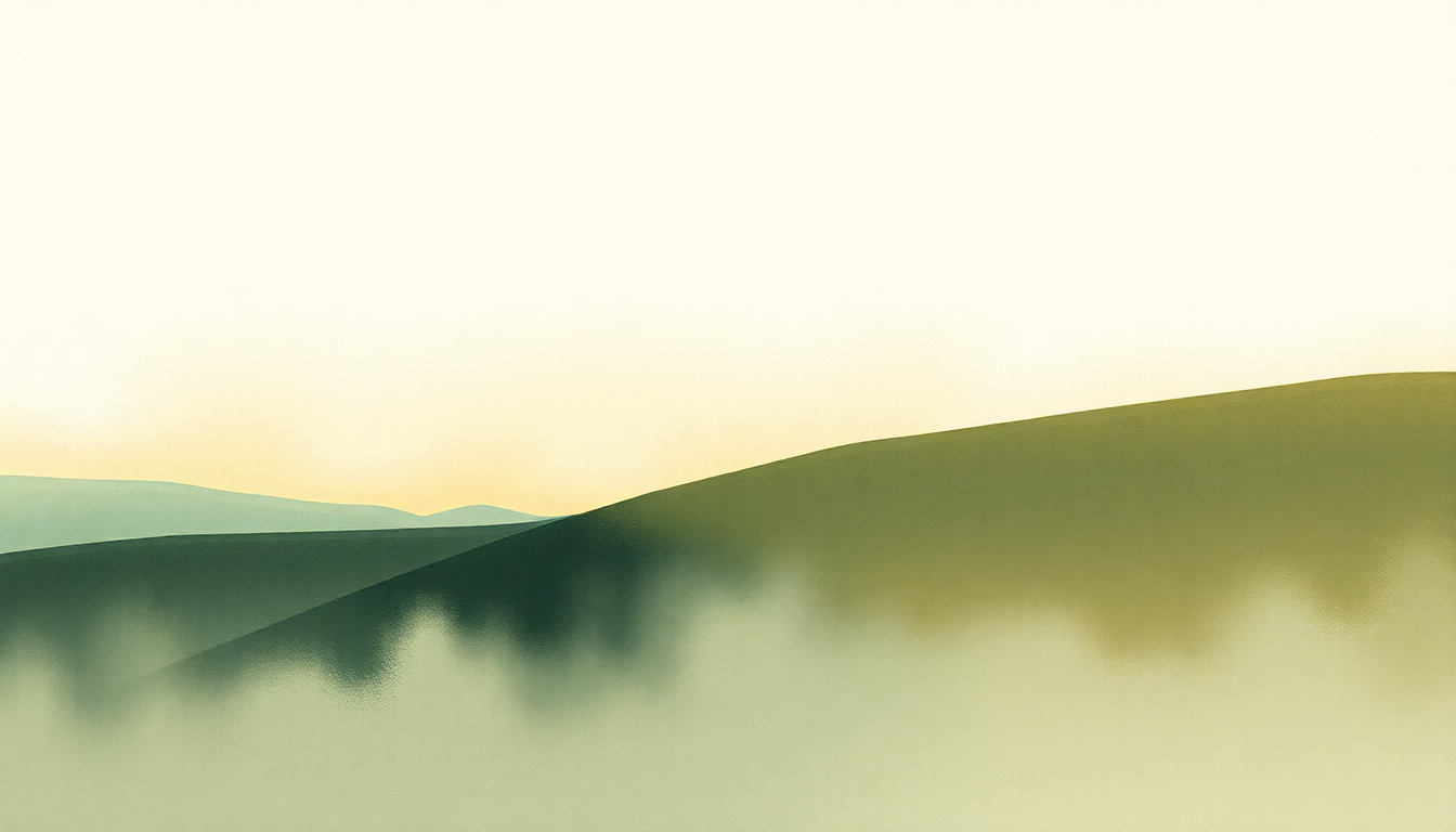 Fan-driven abstract illustration evoking the emotional arc of Hvelur by Ólafur Arnalds