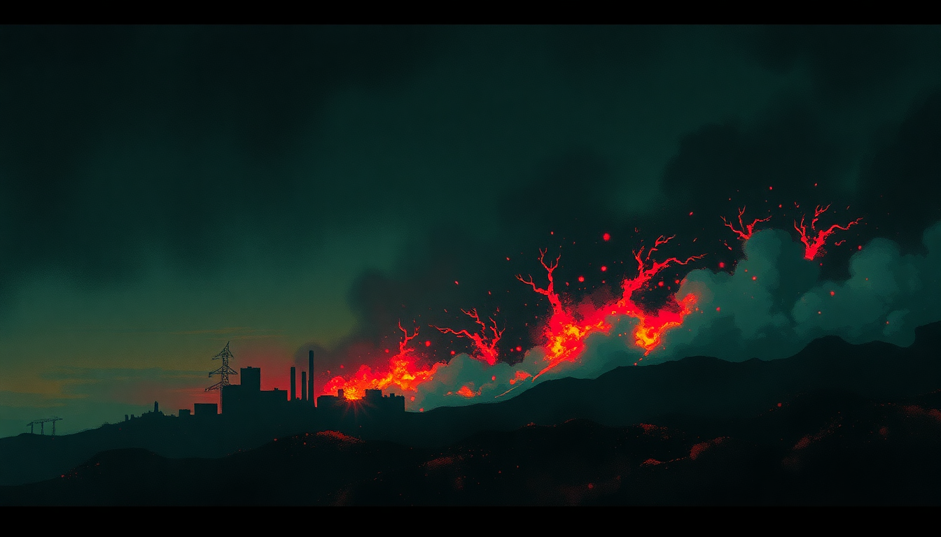 Fan-driven abstract illustration evoking the emotional arc of I and I Survive by Bad Brains