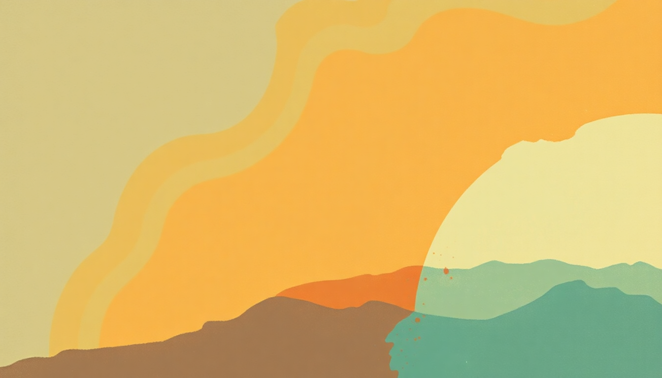 Fan-driven abstract illustration evoking the emotional arc of I Can't Dance by Genesis