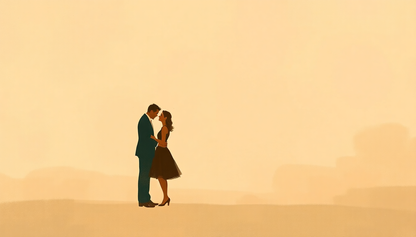Fan-driven abstract illustration evoking the emotional arc of I Can't Give You Anything but Love by Tony Bennett