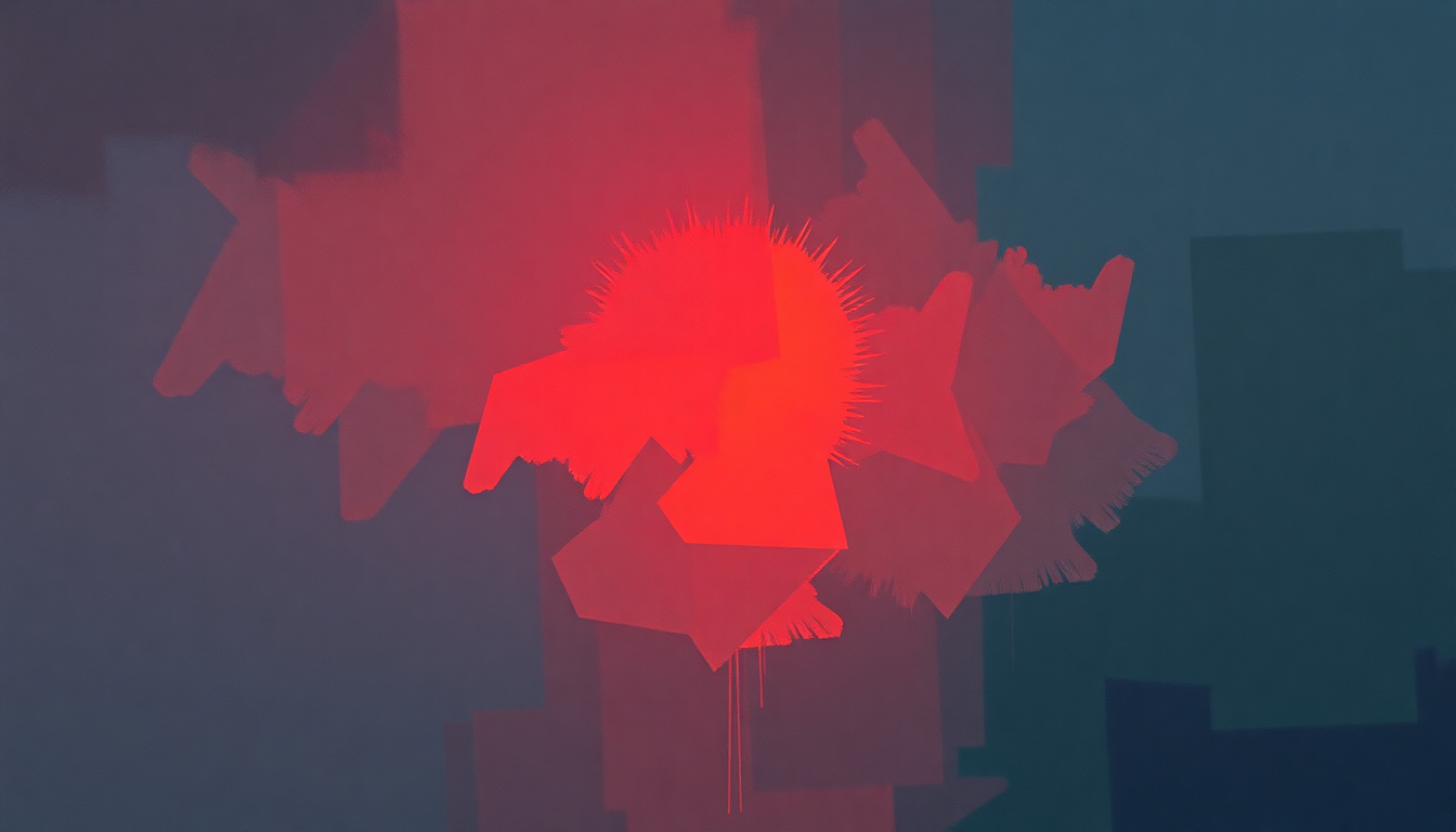 Fan-driven abstract illustration evoking the emotional arc of I Can't Stand the Rain by Tina Turner