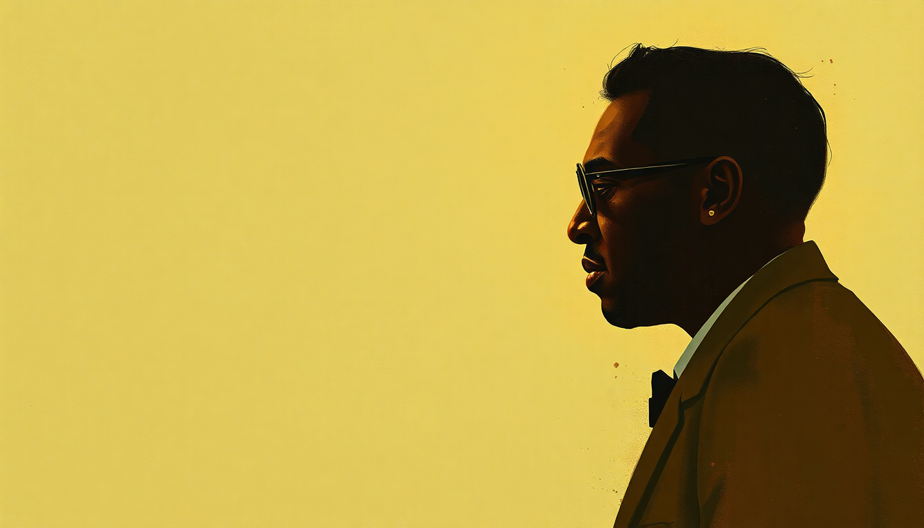 Fan-driven abstract illustration evoking the emotional arc of I Can't Stop Loving You by Ray Charles