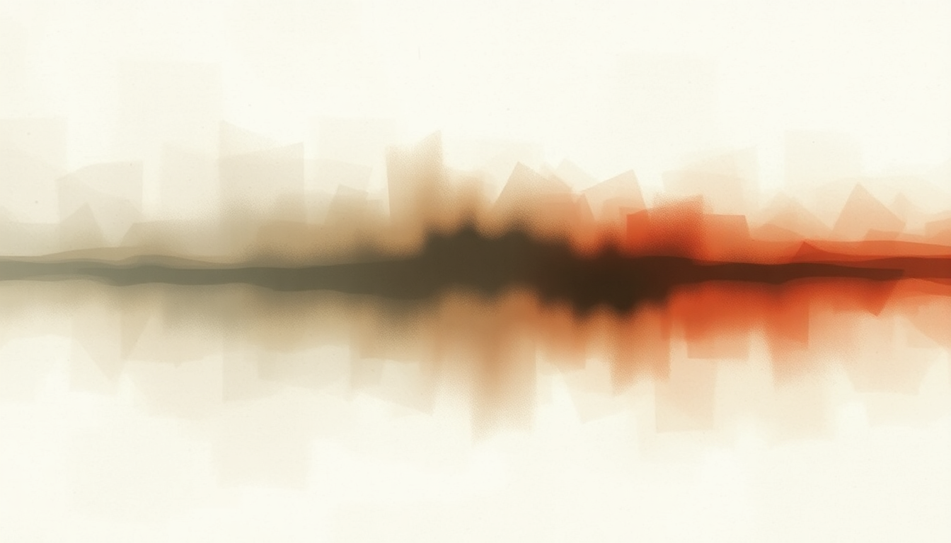 Fan-driven abstract illustration evoking the emotional arc of I Don't Trust Myself (With Loving You) by John Mayer