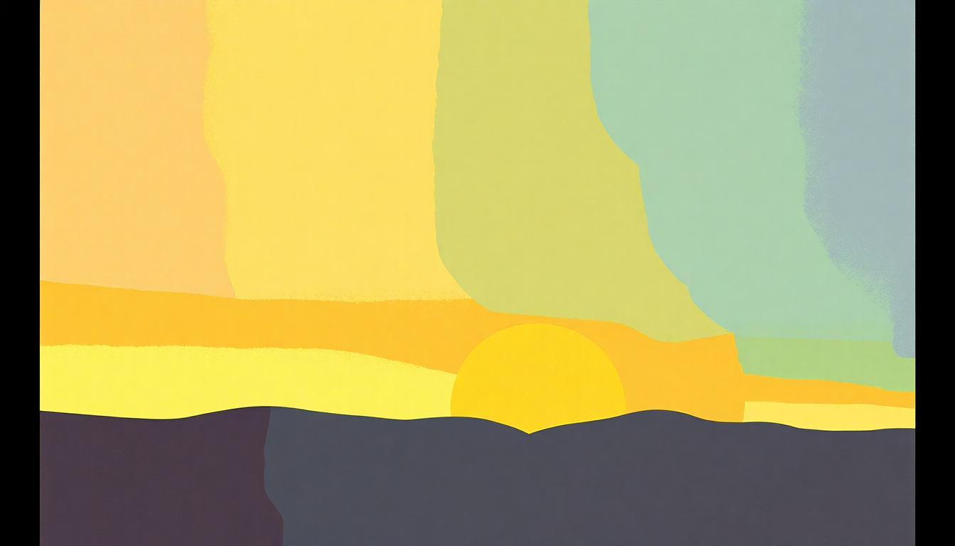 Fan-driven abstract illustration evoking the emotional arc of I Feel the Earth Move by Carole King