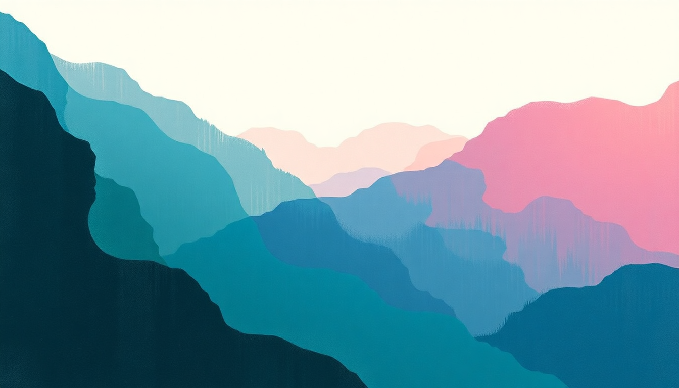 Fan-driven abstract illustration evoking the emotional arc of I Found a Whistle by MGMT
