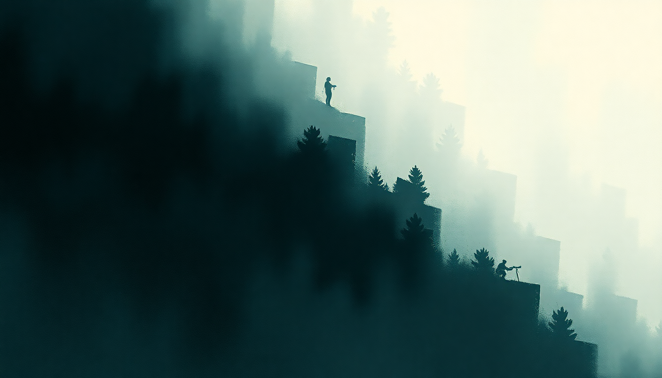 Fan-driven abstract illustration evoking the emotional arc of I Get It by Chevelle