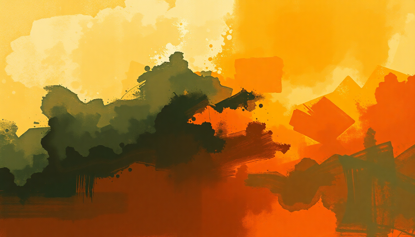 Fan-driven abstract illustration evoking the emotional arc of I Got You (I Feel Good) by James Brown