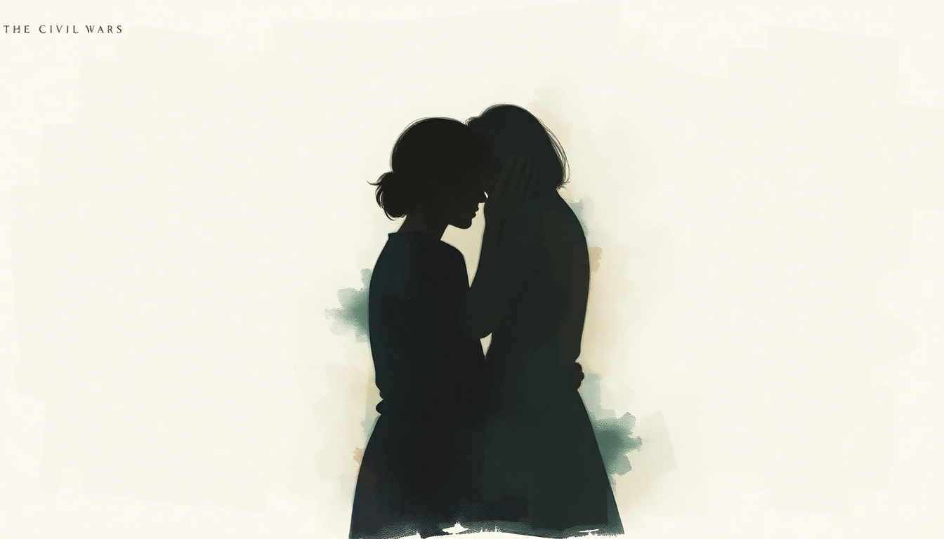 Fan-driven abstract illustration evoking the emotional arc of I Had Me a Girl by The Civil Wars