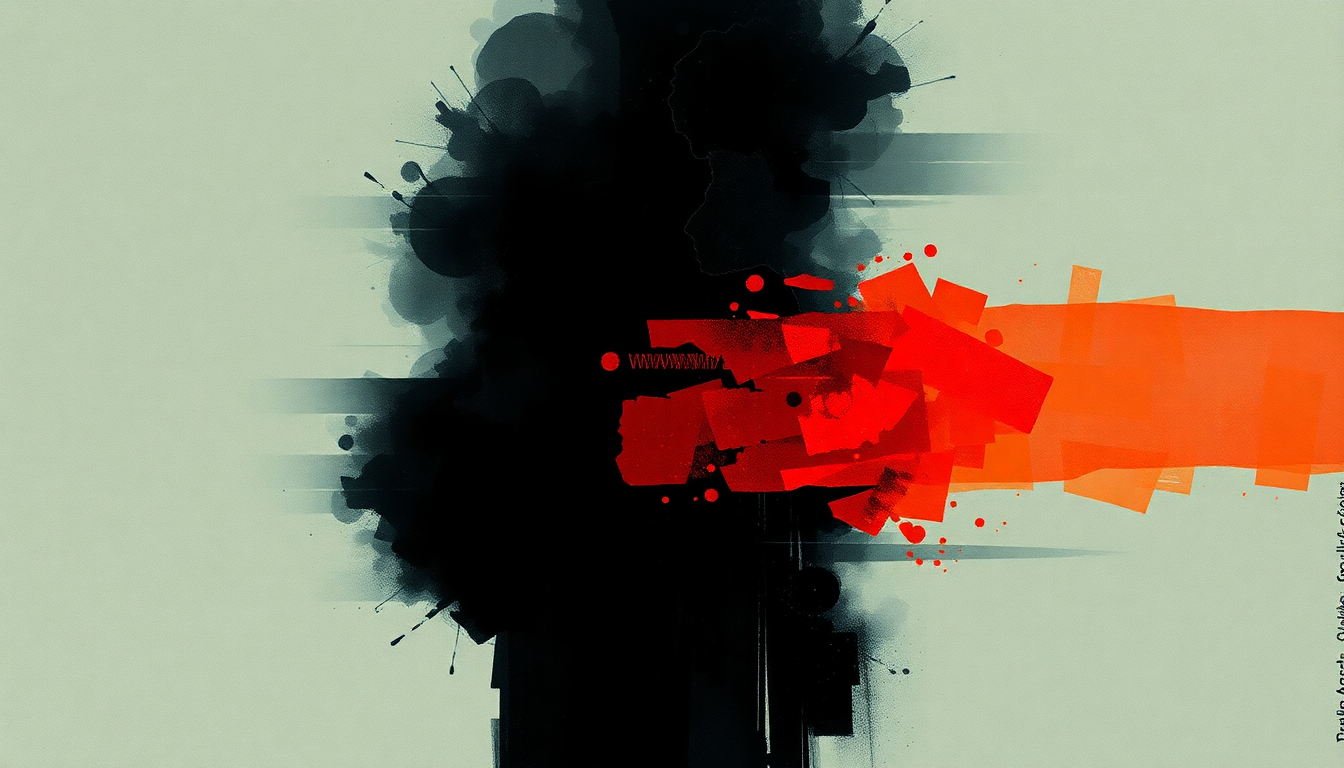 Fan-driven abstract illustration evoking the emotional arc of I Hate Rock 'n' Roll by The Jesus and Mary Chain
