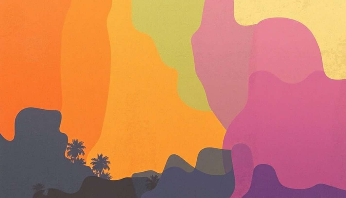 Fan-driven abstract illustration evoking the emotional arc of I Heard It Through the Grapevine by The Slits