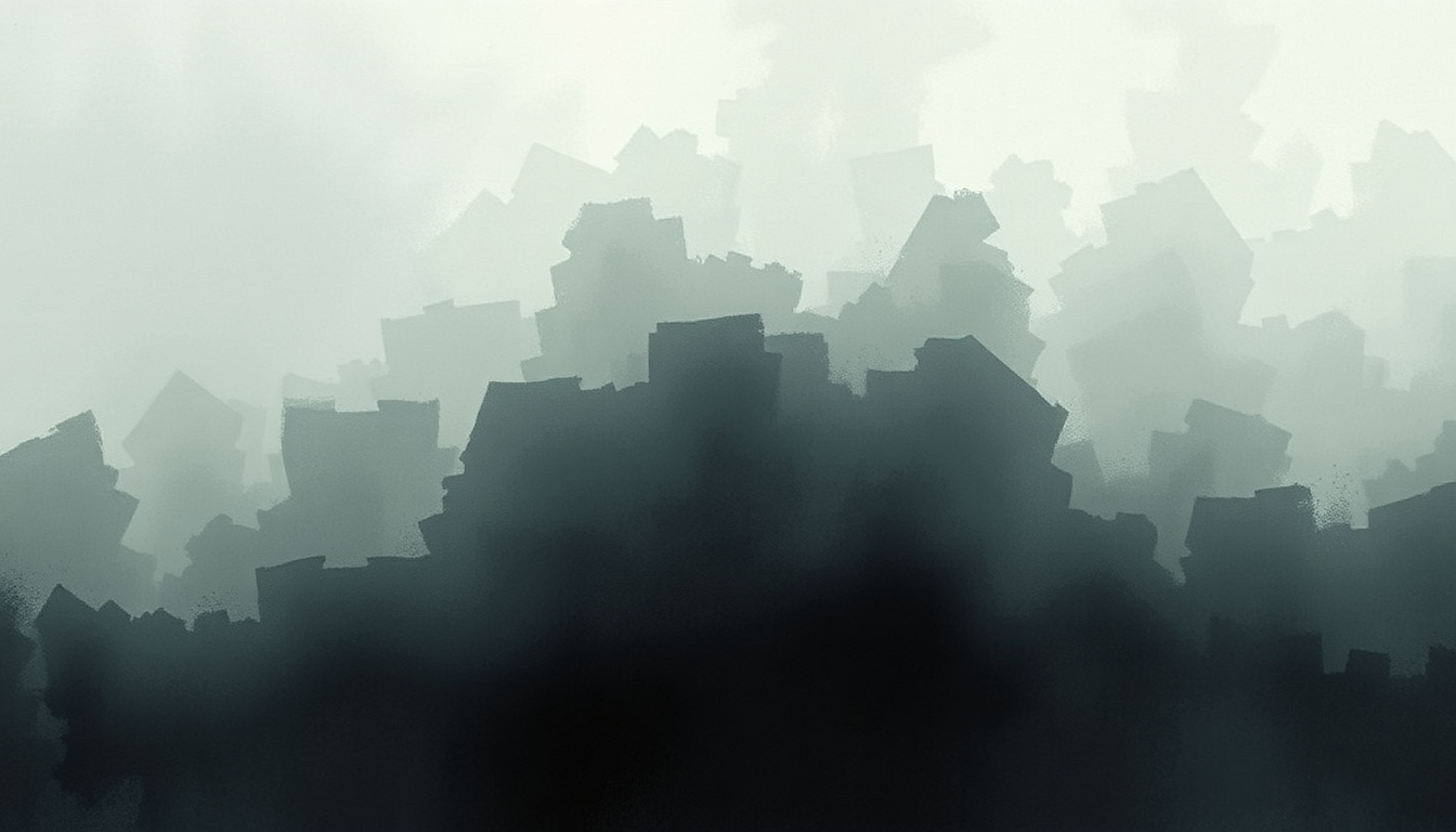 Fan-driven abstract illustration evoking the emotional arc of I Know It's Over by Jeff Buckley