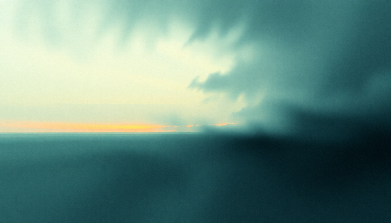Fan-driven abstract illustration evoking the emotional arc of I Know You Are But What Am I by Mogwai