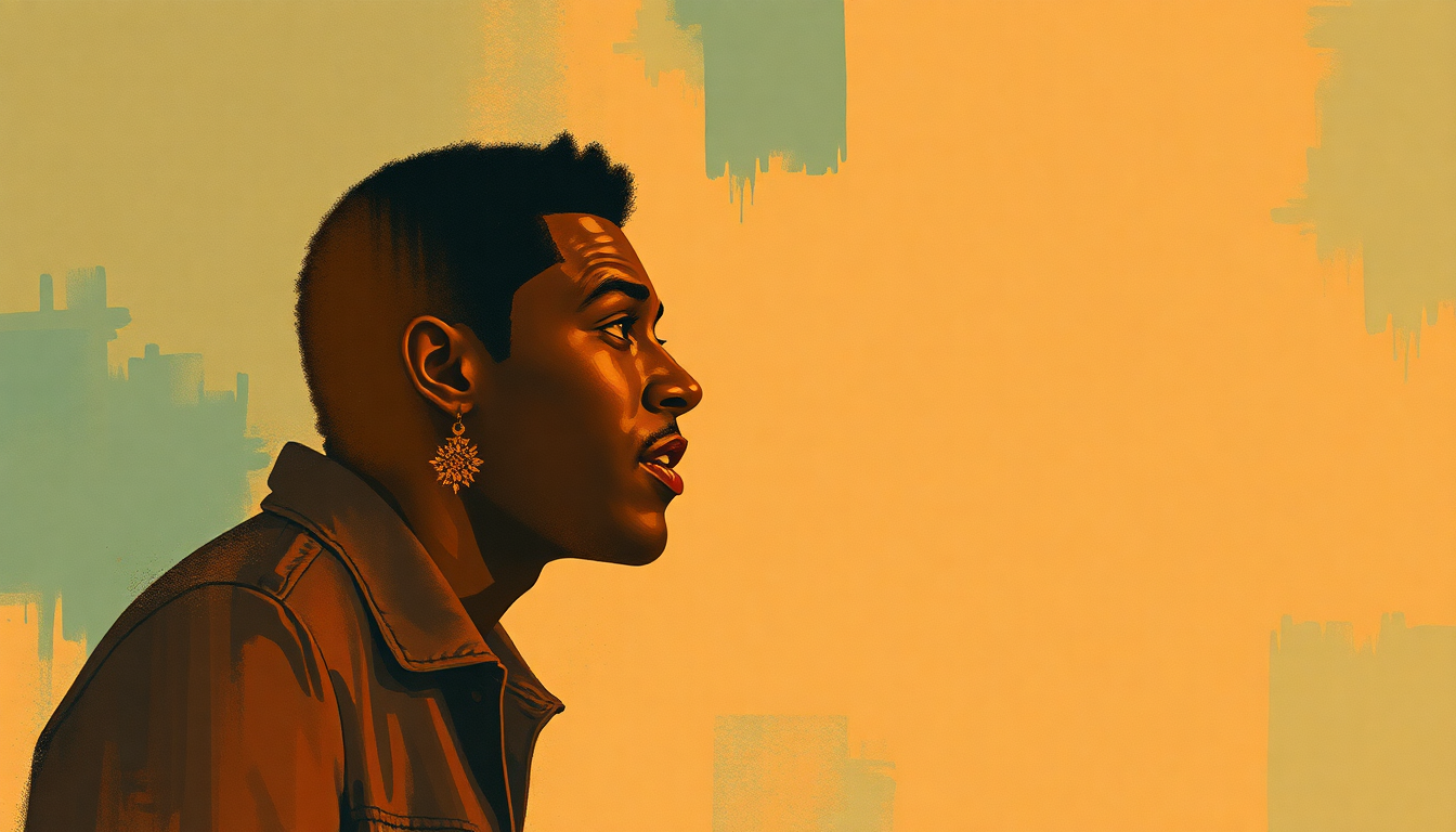 Fan-driven abstract illustration evoking the emotional arc of I'll Be Doggone by Marvin Gaye