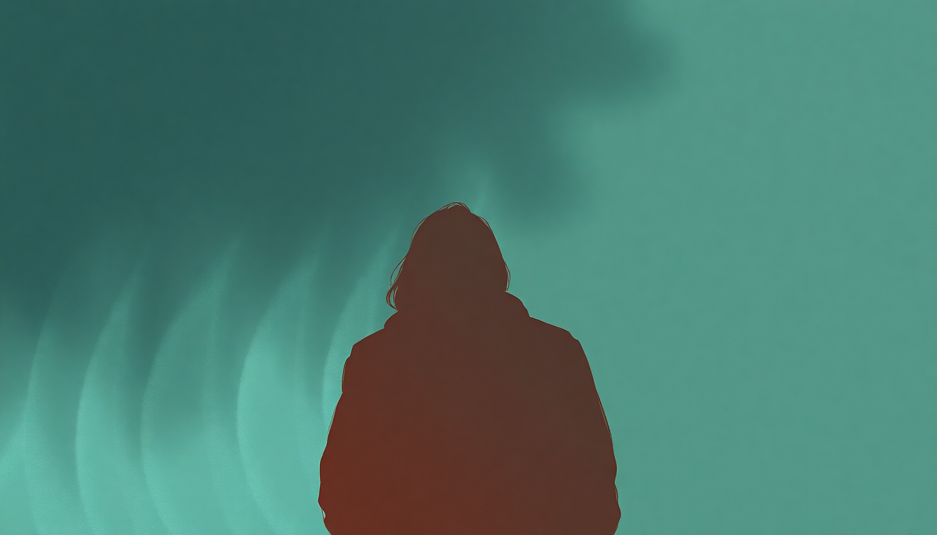 Fan-driven abstract illustration evoking the emotional arc of I'll Take the Rain by R.E.M.