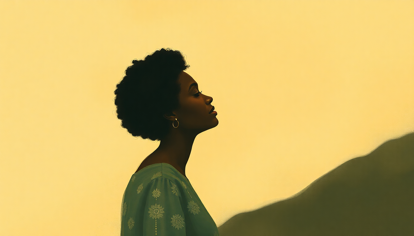 Fan-driven abstract illustration evoking the emotional arc of I Loves You, Porgy by Nina Simone