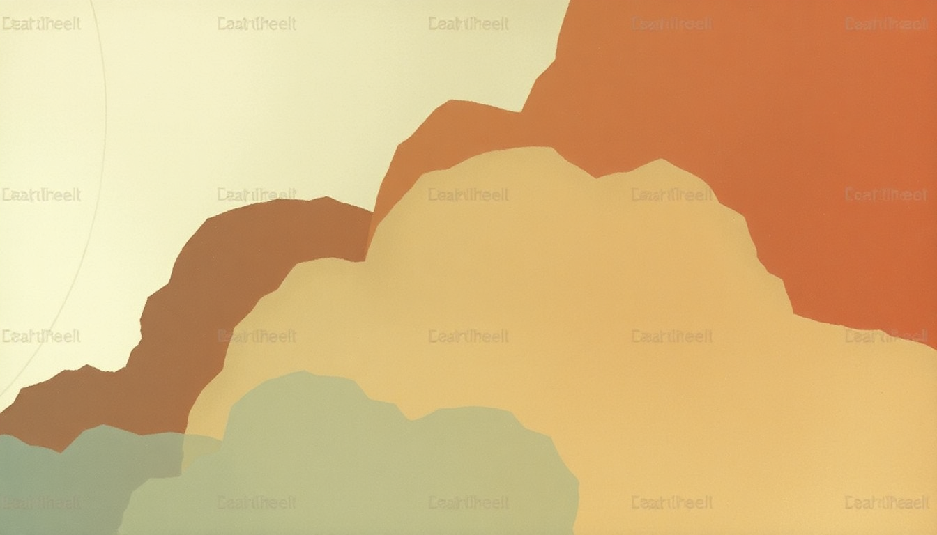 Fan-driven abstract illustration evoking the emotional arc of I'm a Mess by Ed Sheeran