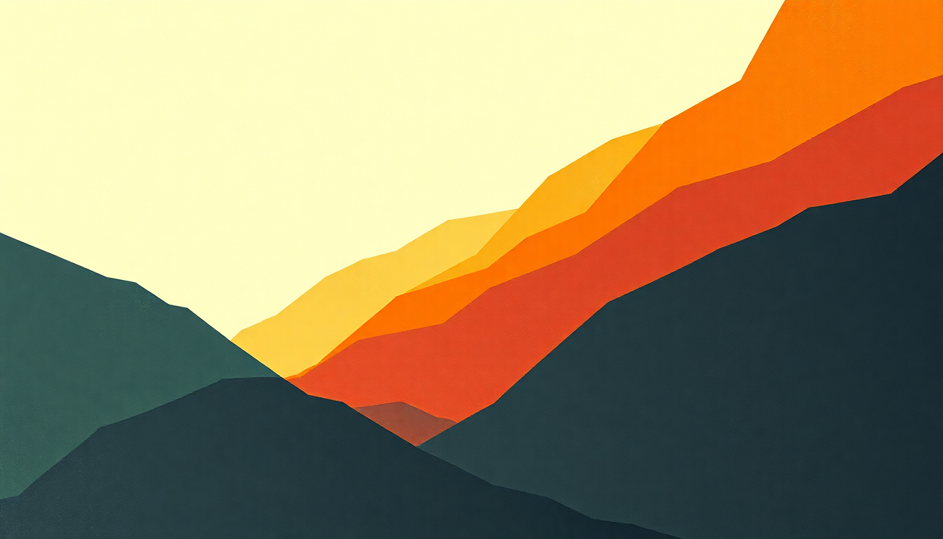 Fan-driven abstract illustration evoking the emotional arc of I'm a Realist by The Cribs