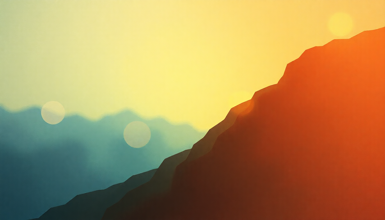 Fan-driven abstract illustration evoking the emotional arc of I'm Coming Back by The Human League