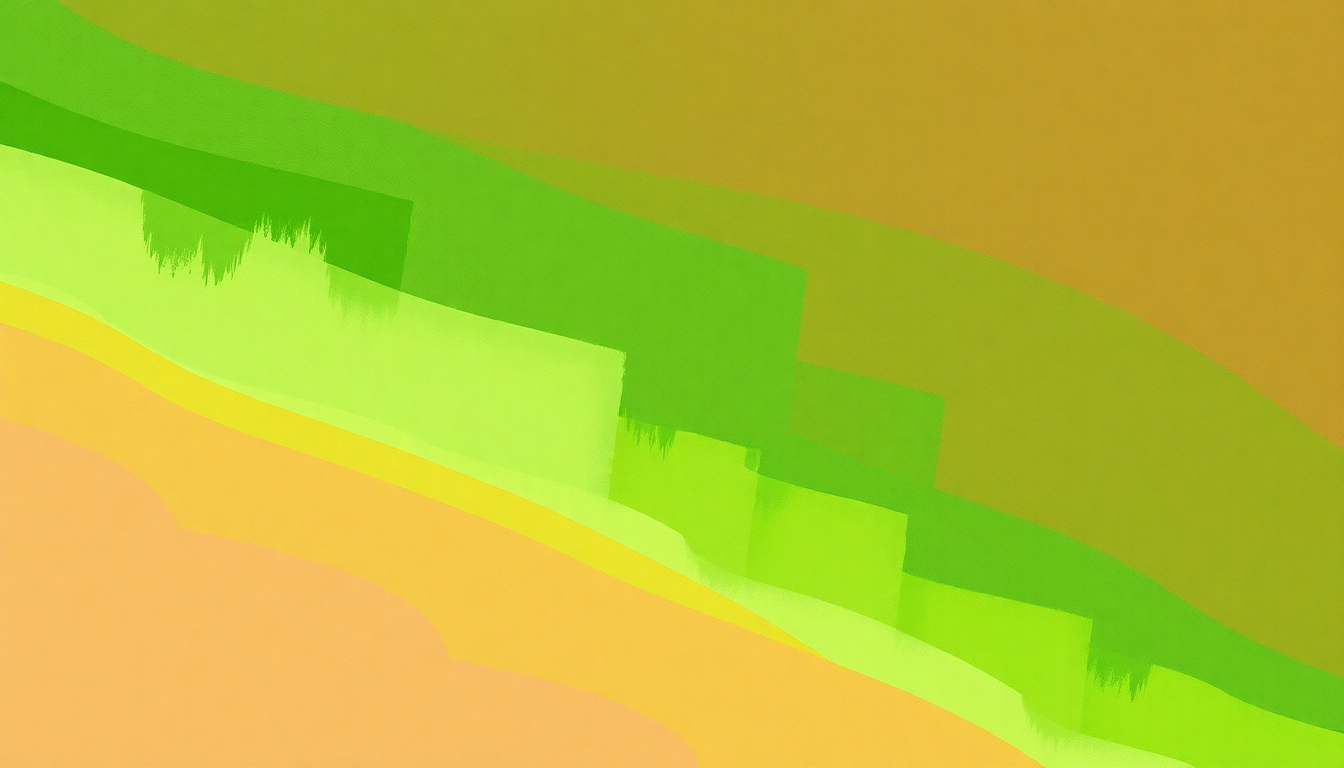 Fan-driven abstract illustration evoking the emotional arc of I'm So Green by Can