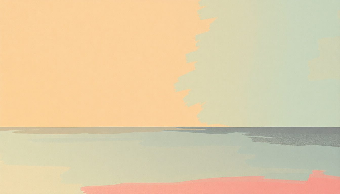 Fan-driven abstract illustration evoking the emotional arc of I'm Waiting for the Day by The Beach Boys