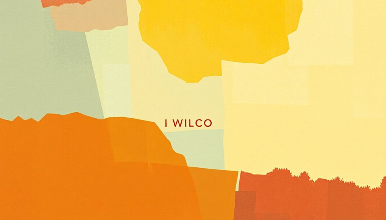 Fan-driven abstract illustration evoking the emotional arc of I Might by Wilco