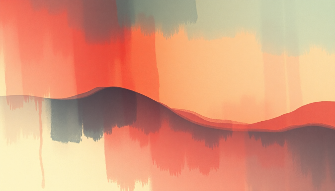 Fan-driven abstract illustration evoking the emotional arc of I Miss You by Björk