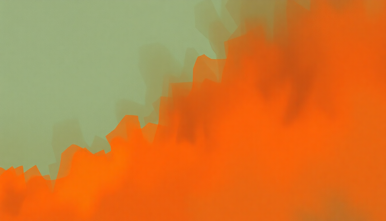 Fan-driven abstract illustration evoking the emotional arc of I Need a Forest Fire by James Blake