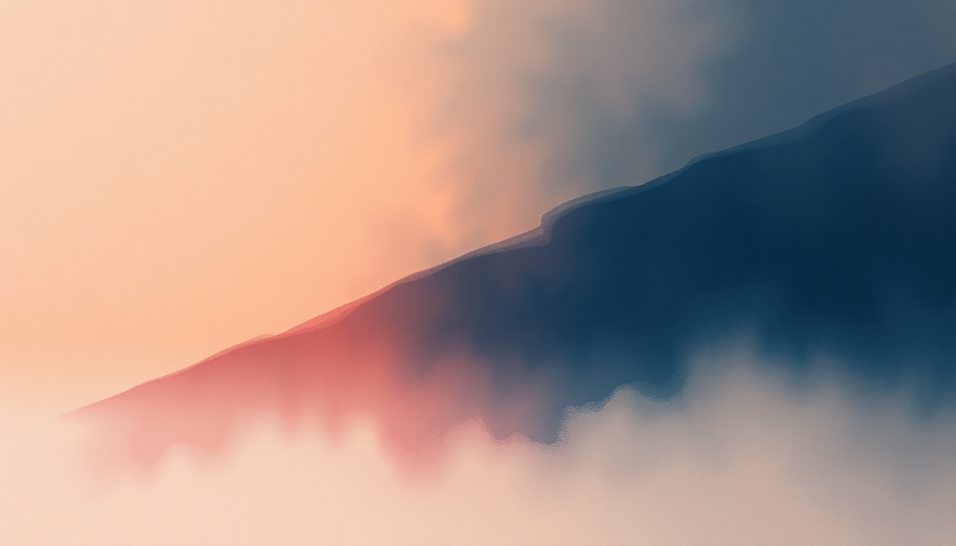 Fan-driven abstract illustration evoking the emotional arc of I Need U by BTS